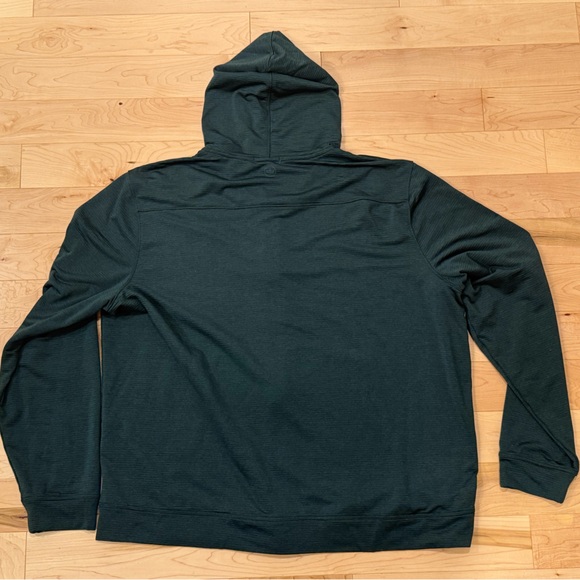 Peter Millar Dark Green Zip Up Hoodie - Picture 3 of 5